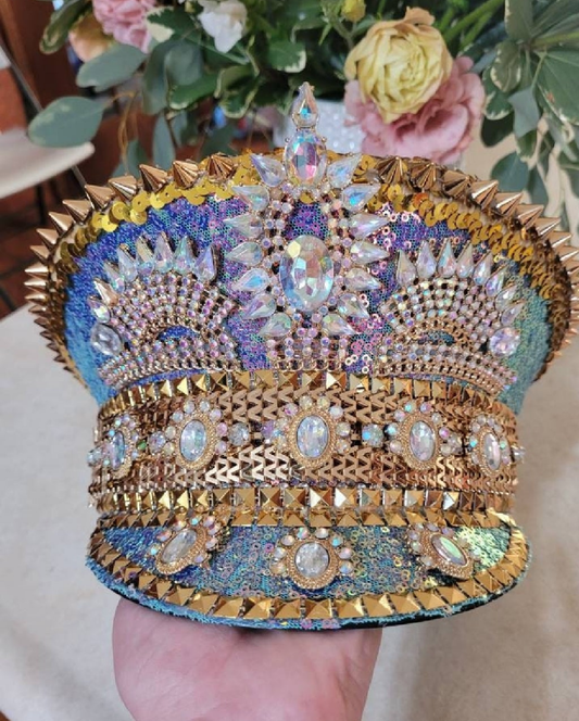 Mermaid Sequin Captain Hat